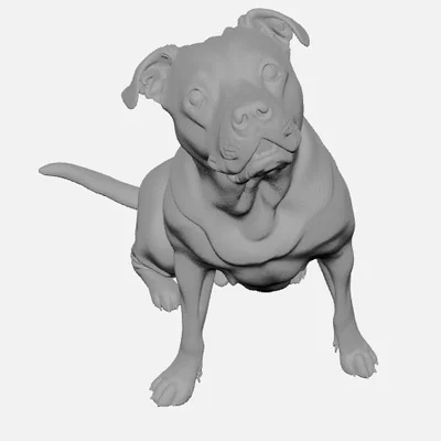 Mô hình chú chó 3D dễ thương dùng để trang trí bàn làm việc