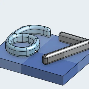 Mô hình trang trí số 67 trên đế 3D - Thiết kế tối giản tinh tế