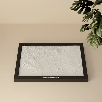 Nieder-Eschbach, Đức - Mô hình địa hình 3D thu nhỏ