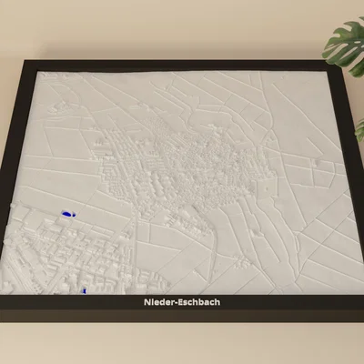 Nieder-Eschbach, Đức - Mô hình 3D thu nhỏ