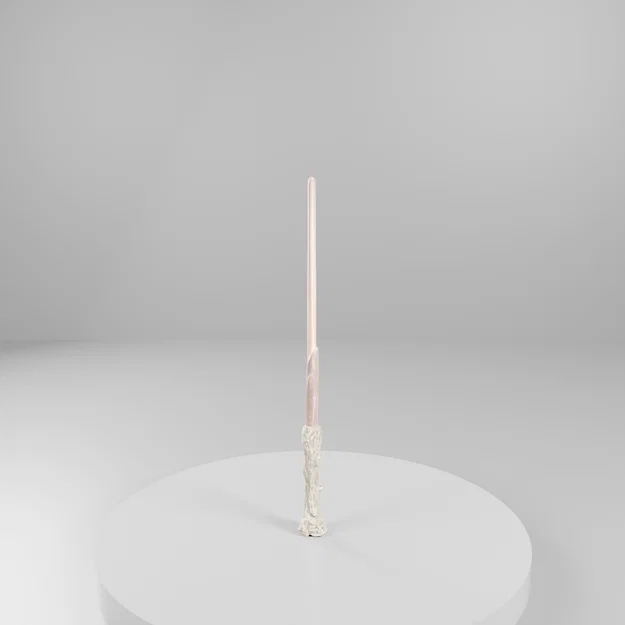 File in 3D cây đũa phép Harry Potter phong cách gỗ nâu - Image 1