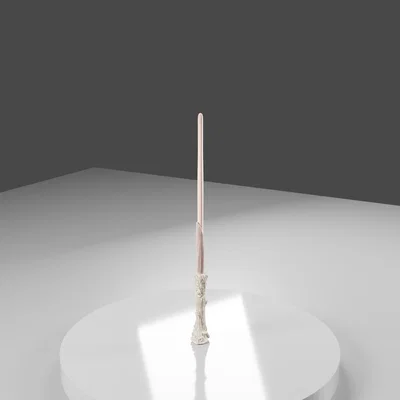 File in 3D cây đũa phép Harry Potter phong cách gỗ nâu