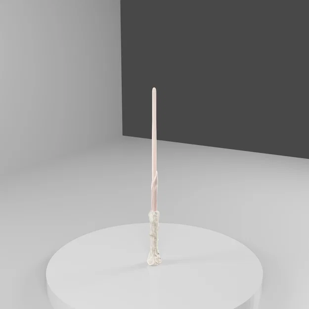 File in 3D cây đũa phép Harry Potter phong cách gỗ nâu - Image 3