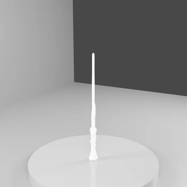 File in 3D cây đũa phép Harry Potter phong cách gỗ nâu - Image 6