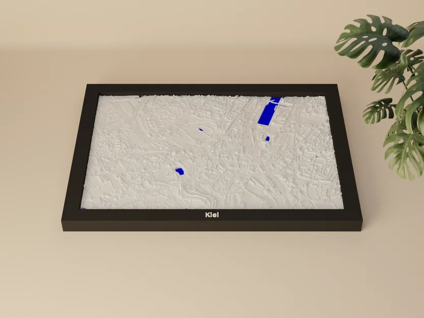 Kiel, Đức - Mô hình địa hình 3D thu nhỏ - Image 1