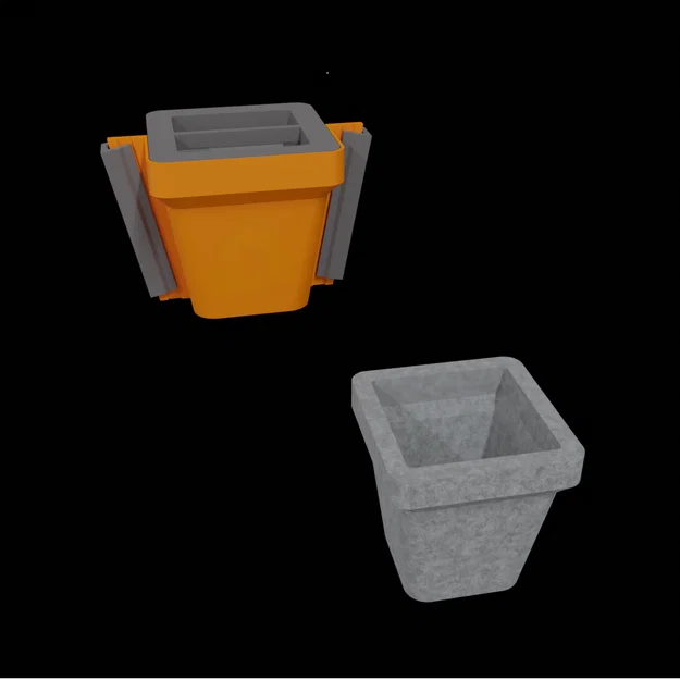 Khuôn in 3D đúc chậu bê tông kiểu cổ điển - Image 2