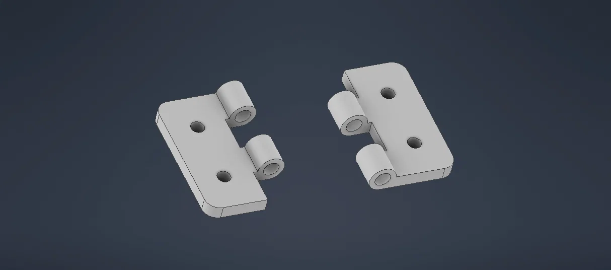 Bản lề nhựa 40x30mm in 3D - Giải pháp sửa chữa gia đình tiện lợi - Image 1