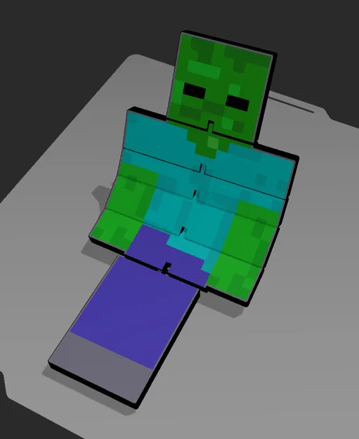 Mô hình Flexi Pixelated Zombie in 3D linh hoạt cho người mê game - Image 1