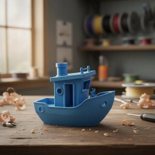 Mô hình thuyền Benchy nâng cấp (Upgraded Benchy) - Bản in thử chất lượng - Image 1
