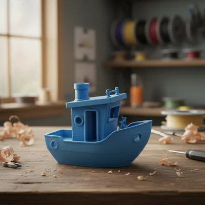 Mô hình thuyền Benchy nâng cấp (Upgraded Benchy) - Bản in thử chất lượng