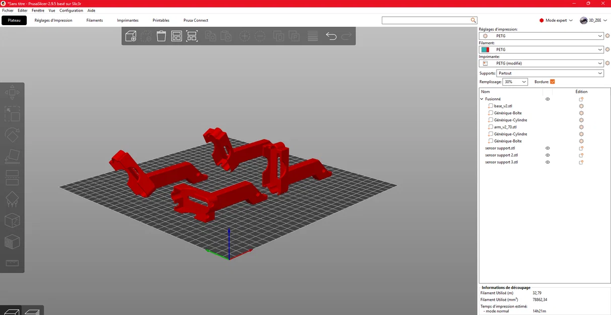 Bộ 5 giá đỡ cảm biến sợi nhựa (Filament Sensor) cho Prusa MINI - Image 3