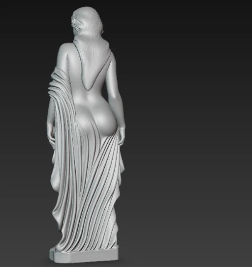 Mô hình tượng nữ nghệ thuật - Mẫu 3D chi tiết cao để decor - Image 5