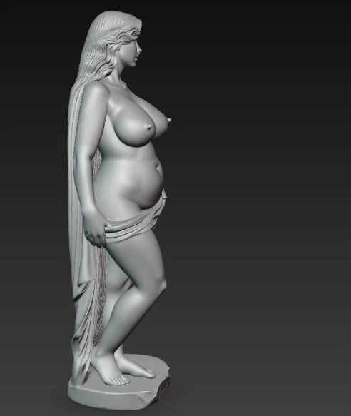 Mô hình tượng nghệ thuật nữ nhân đầy đặn cho máy in 3D - Image 2