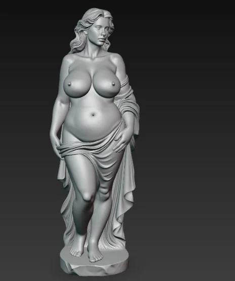 Mô hình tượng nghệ thuật nữ nhân đầy đặn cho máy in 3D - Image 3