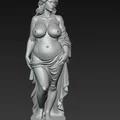 Mô hình tượng nghệ thuật nữ nhân đầy đặn cho máy in 3D - Thumbnail 3