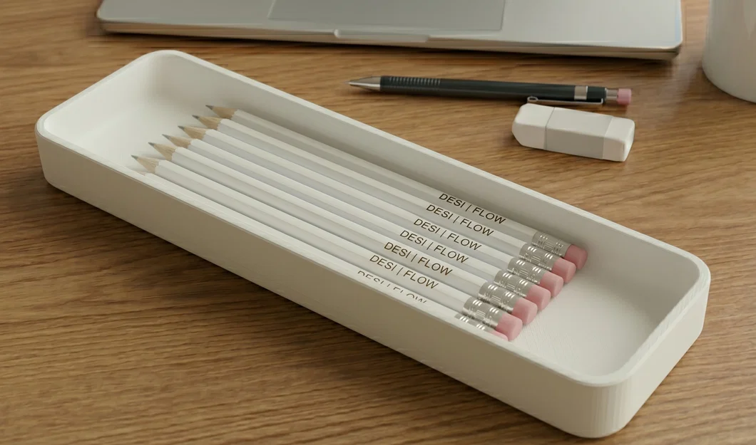 Khay Đựng Bút Để Bàn Tối Giản - File In 3D Đẹp Mắt - Image 1
