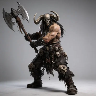 Mô hình Chiến binh Quỷ dữ (Demonic Warrior 1) in 3D cực chi tiết