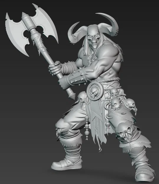 Mô hình Chiến binh Quỷ dữ (Demonic Warrior 1) in 3D cực chi tiết - Image 2