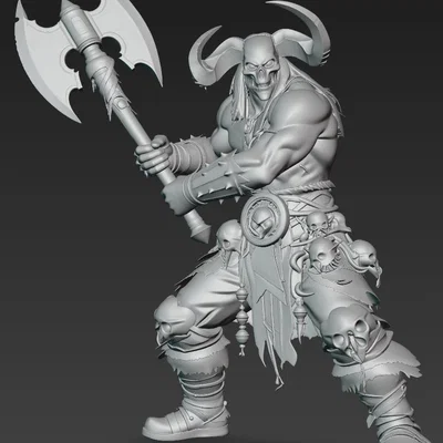 Mô hình Chiến binh Quỷ dữ (Demonic Warrior 1) in 3D cực chi tiết