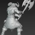 Mô hình Chiến binh Quỷ dữ (Demonic Warrior 1) in 3D cực chi tiết - Thumbnail 3