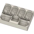 Hộp đựng bộ trò chơi Tic Tac Toe Big Eat Small in 3D tiện lợi - Thumbnail 4