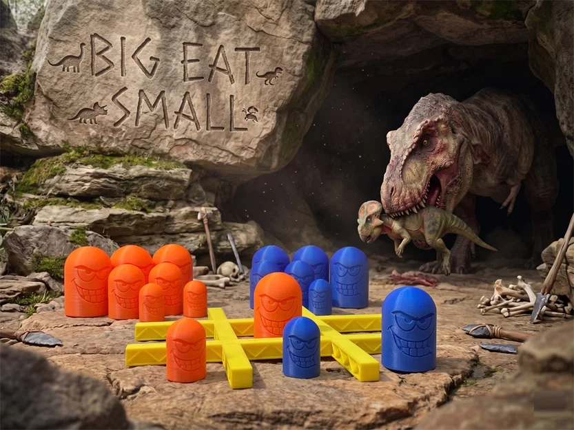 Tic Tac Toe - BIG EAT SMALL (Gobblet Gobblers) - Image 1