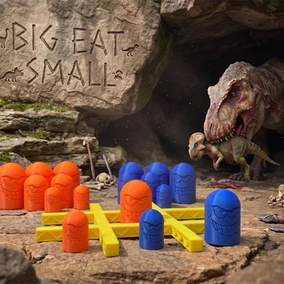 Tic Tac Toe - BIG EAT SMALL (Gobblet Gobblers)