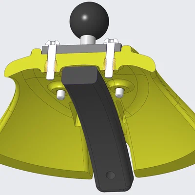 Đế gắn cần camera 360 trên thuyền Kayak
