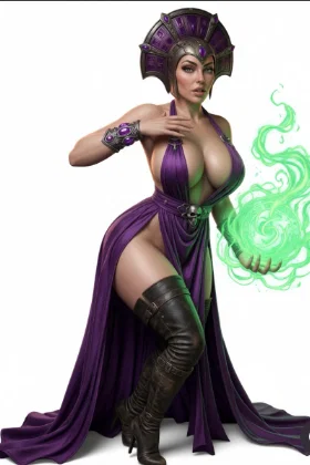 Mô hình 3D Evil-Lyn: Nữ hoàng phép thuật huyền thoại - Image 1