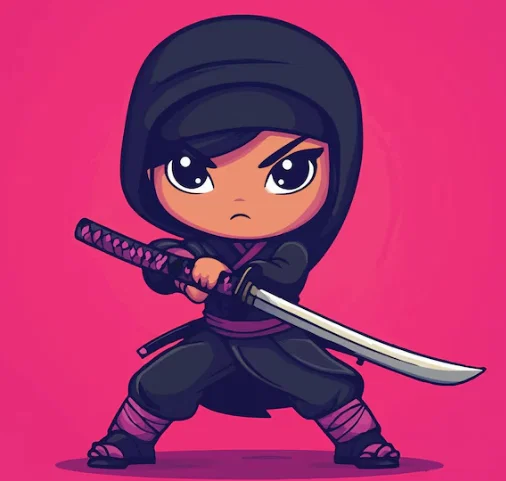 Mô hình Ninja Chibi in 3D đẹp mắt, sắc nét - Image 1