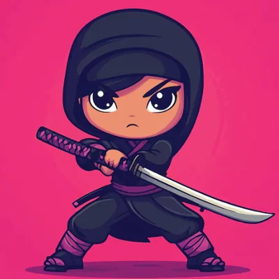 Mô hình Ninja Chibi in 3D đẹp mắt, sắc nét