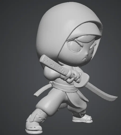 Mô hình Ninja Chibi in 3D đẹp mắt, sắc nét - Image 2
