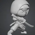 Mô hình Ninja Chibi in 3D đẹp mắt, sắc nét - Thumbnail 2
