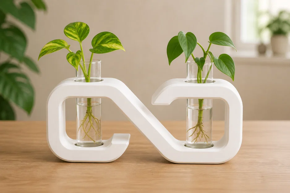 Infinity Propagation Vase – Lọ Ươm Cây Thủy Canh Hiện Đại (Ống nghiệm 25mm) - Image 1