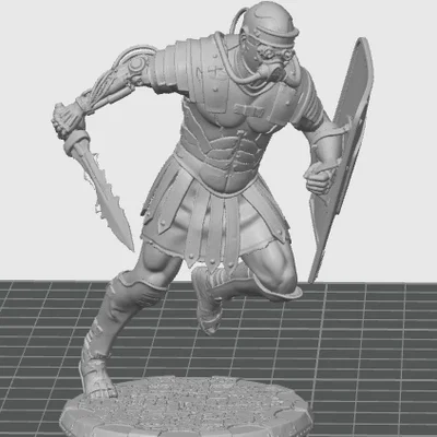 Mô hình chiến binh La Mã Cyberpunk in 3D độc đáo cho Tabletop
