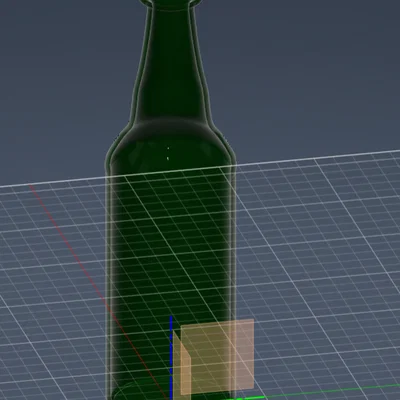Mô hình 3D chai bia (beer bottle) thiết kế bằng Fusion 360