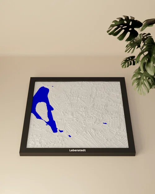Lebenstedt, Đức - Mô hình địa hình 3D thu nhỏ - Image 3