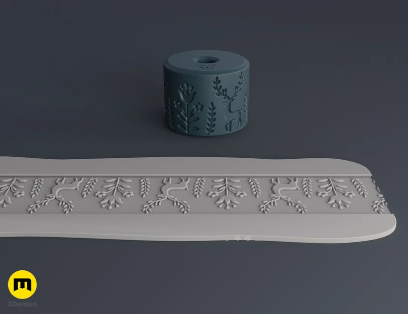 Con lăn tạo họa tiết Scandinavian motifs middle #4 - Image 3