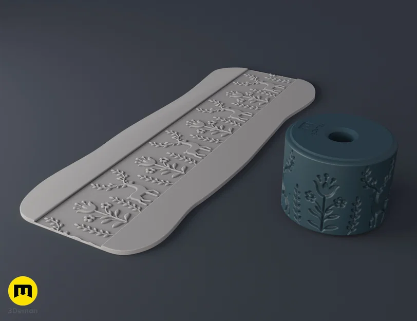 Con lăn tạo họa tiết Scandinavian motifs middle #4 - Image 5