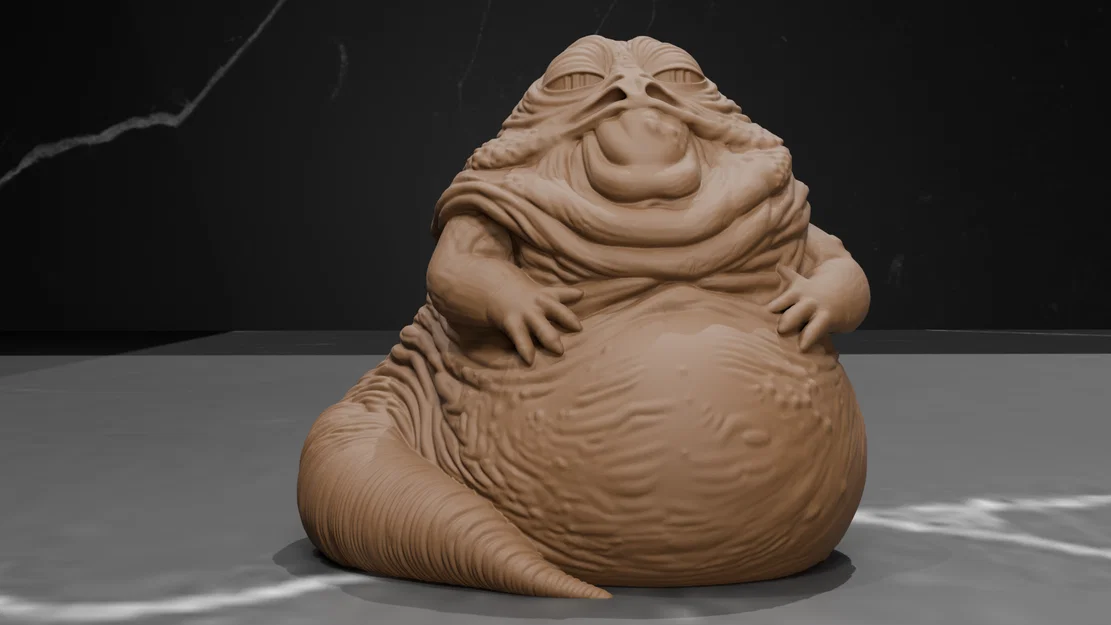 Mô hình 3D Jabba The Hutt Star Wars không cần support - Image 1