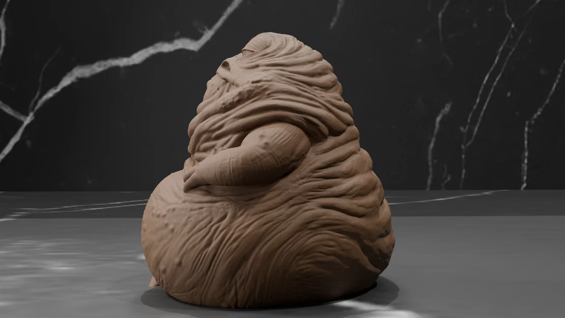 Mô hình 3D Jabba The Hutt Star Wars không cần support - Image 3