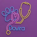 Mô hình logo thú y Dovira in 3D - Thiết kế biểu tượng ống nghe và dấu chân - Thumbnail 1