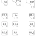 Thước đo độ cong (Radius Gauge) R0.5 - R10 - Thumbnail 1