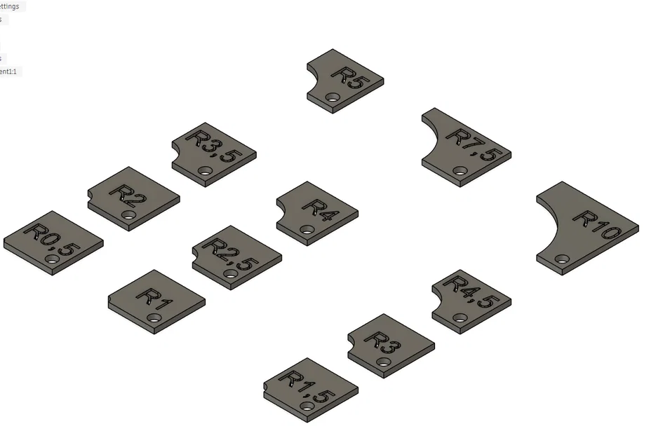 Thước đo độ cong (Radius Gauge) R0.5 - R10 - Image 2