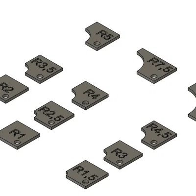 Thước đo độ cong (Radius Gauge) R0.5 - R10