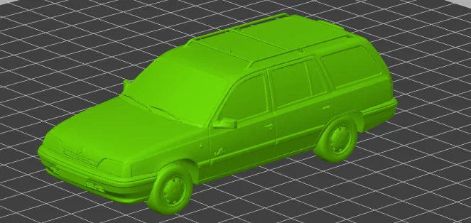 Mô hình xe 3D Opel Kadet 1600 D (1995) thiết kế sắc nét - Image 1
