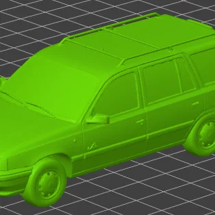 Mô hình xe 3D Opel Kadet 1600 D (1995) thiết kế sắc nét