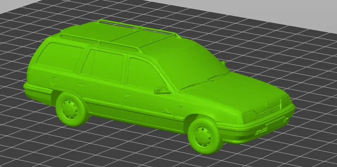 Mô hình xe 3D Opel Kadet 1600 D (1995) thiết kế sắc nét - Image 2