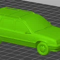 Mô hình xe 3D Opel Kadet 1600 D (1995) thiết kế sắc nét - Thumbnail 2