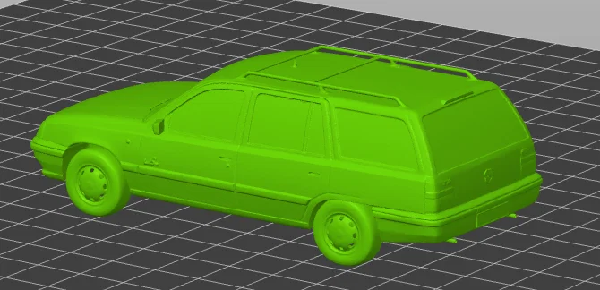 Mô hình xe 3D Opel Kadet 1600 D (1995) thiết kế sắc nét - Image 3